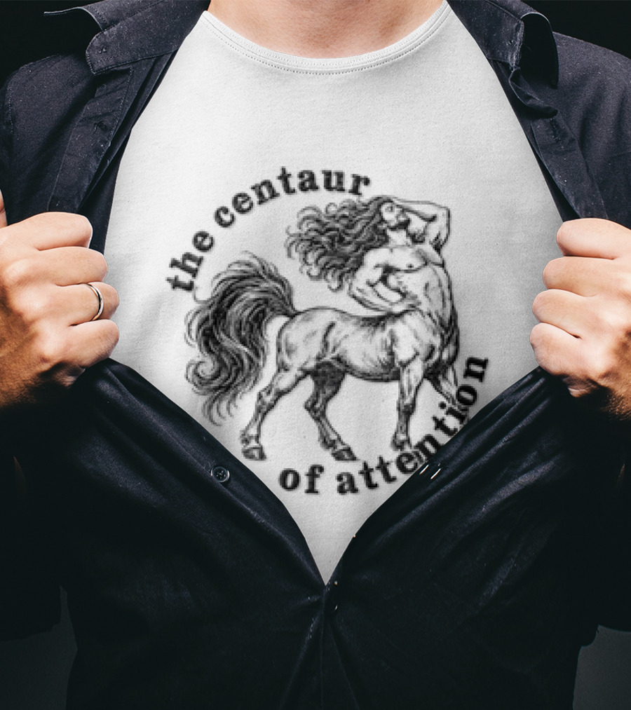 The Centaur Of Attention Muscular Man Horse Body Sketch T-Shirt