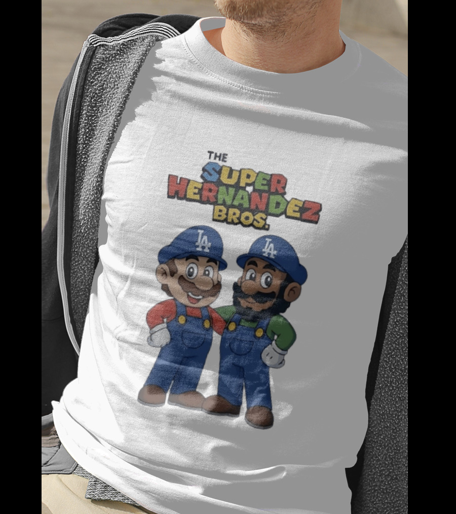 The Super Hernandez Bros Los Angeles Dodgers LA Cap Characters T-Shirt