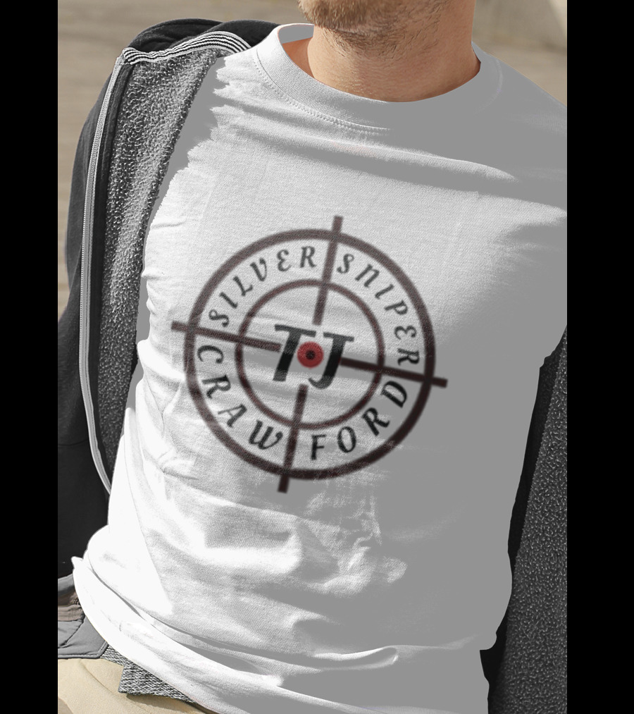 TJ Silver Sniper Crawford Bullseye Shooting Sports Target T-Shirt