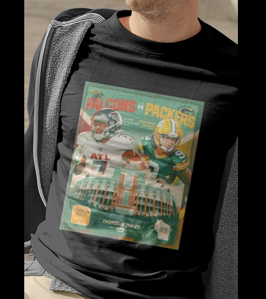 Bijan Robinson Christian Watson Falcons Vs Packers Lambeau Field Thursday 7PM ET Prime 2026 T-Shirt