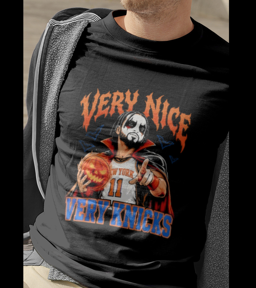 Jalen Brunson New York 11 Very Nice Very Knicks Halloween T-Shirt