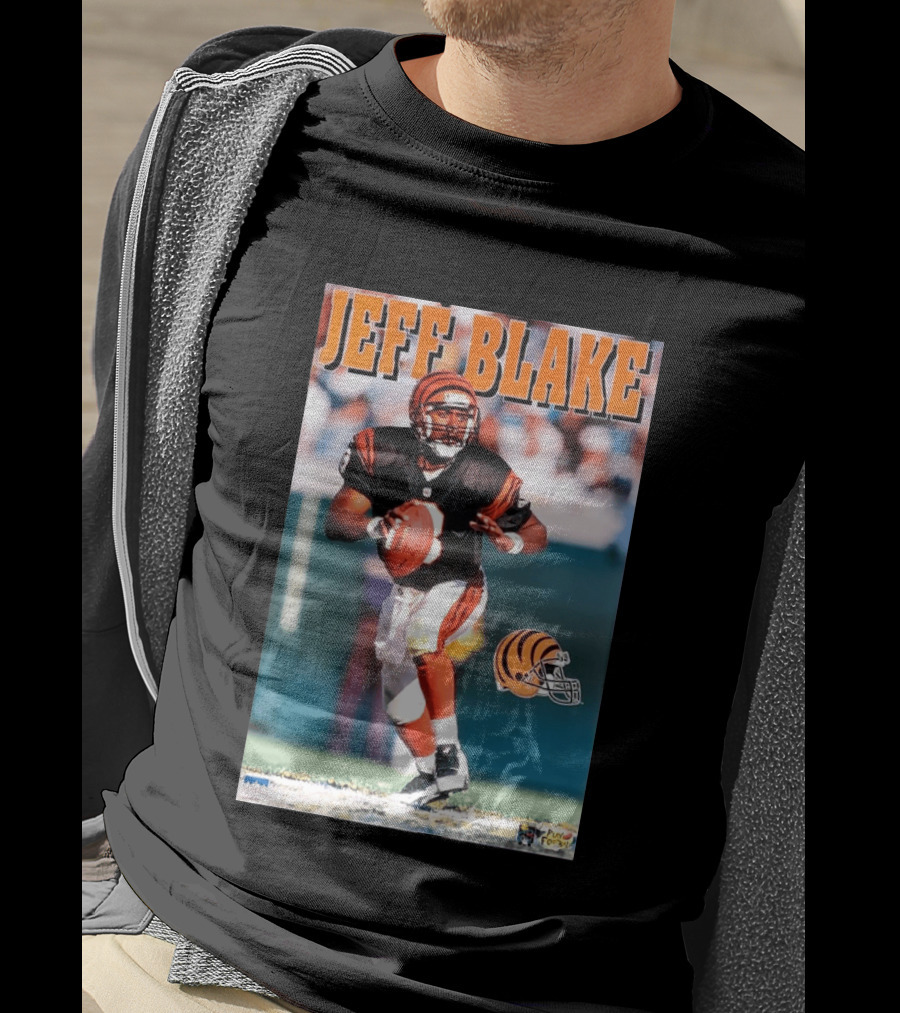 Cincinnati Bengals Jeff Blake Quarterback Action NFL Football T-Shirt