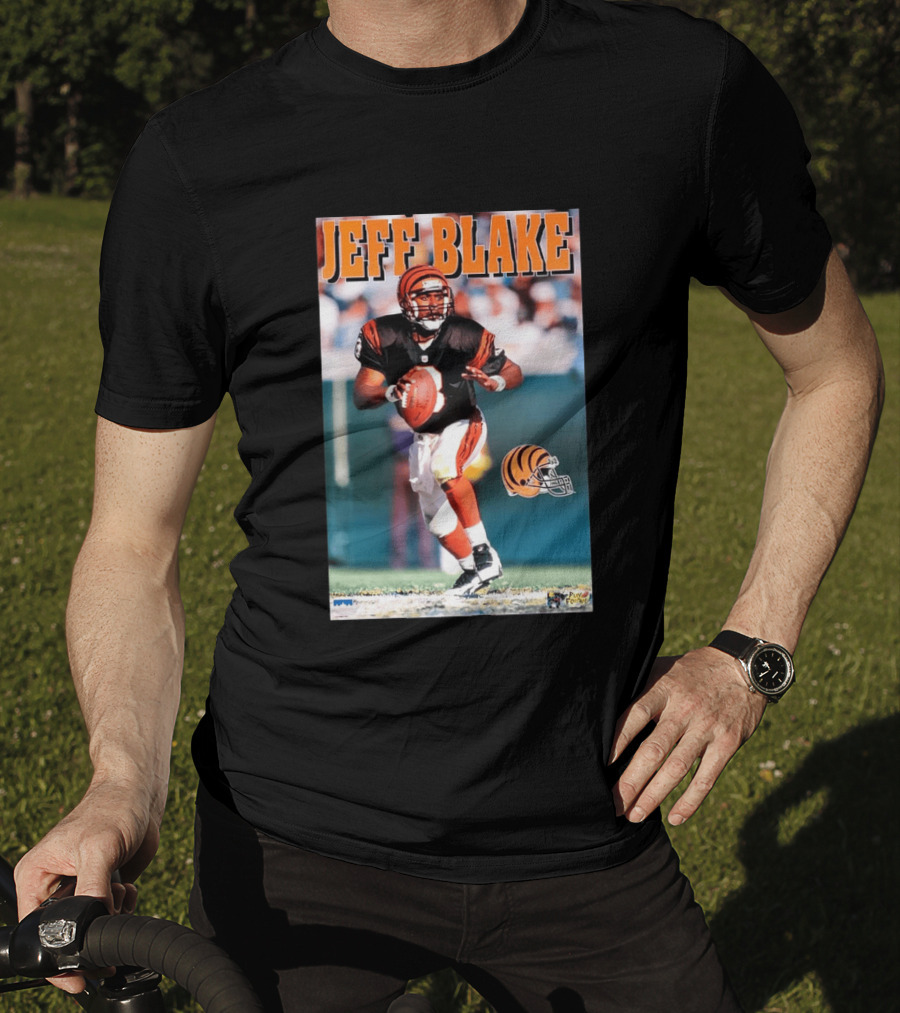 Cincinnati Bengals Jeff Blake Quarterback Action NFL Football T-Shirt