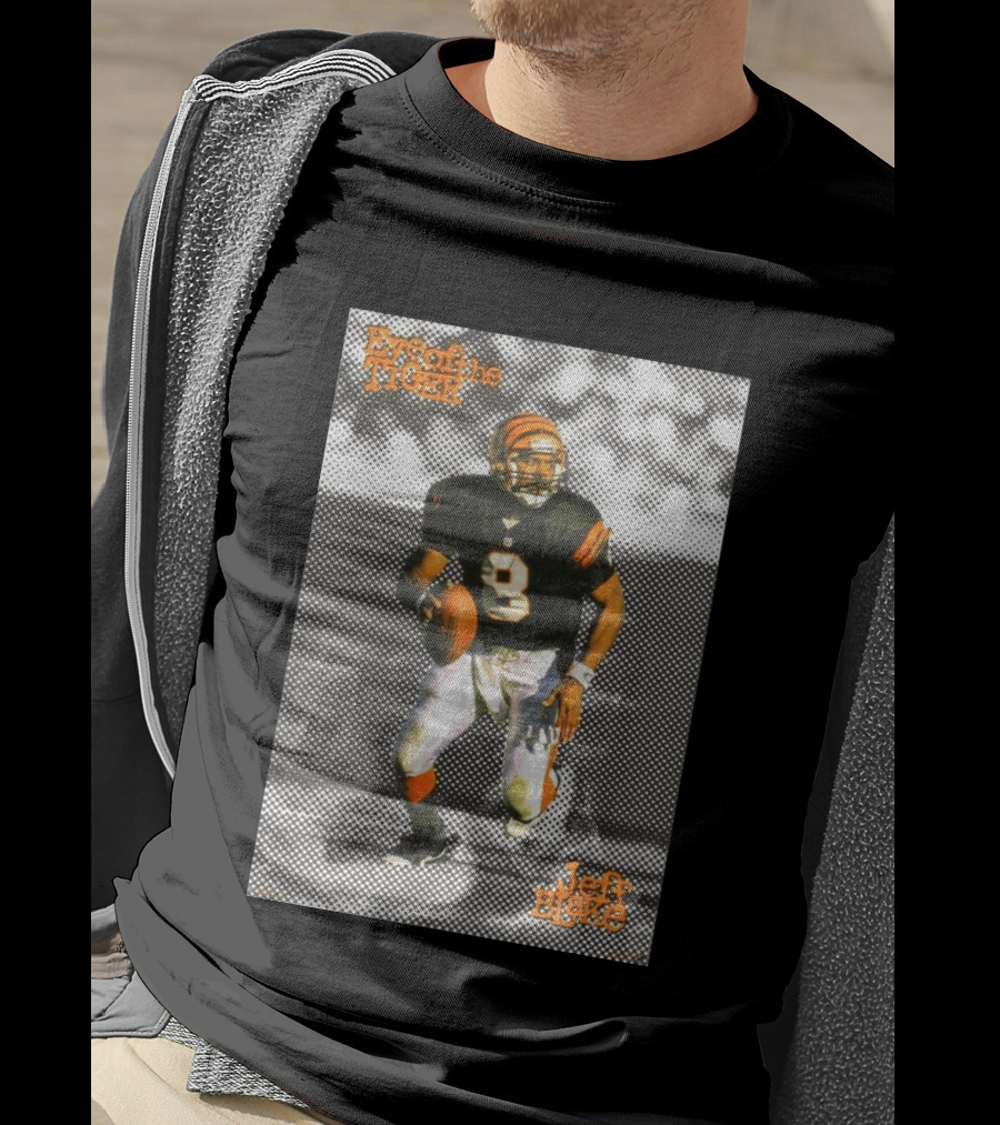 Jeff Blake Eye Of The Tiger Cincinnati Bengals Football QB T-Shirt