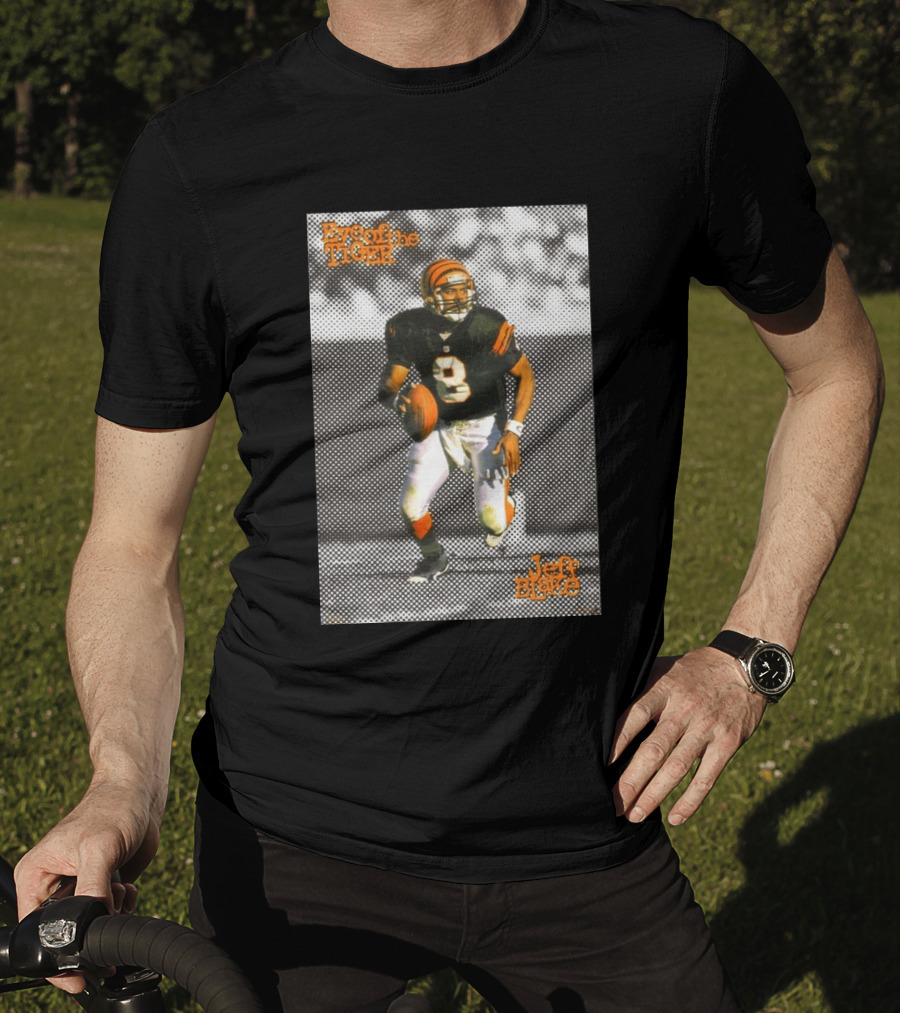 Jeff Blake Eye Of The Tiger Cincinnati Bengals Football QB T-Shirt