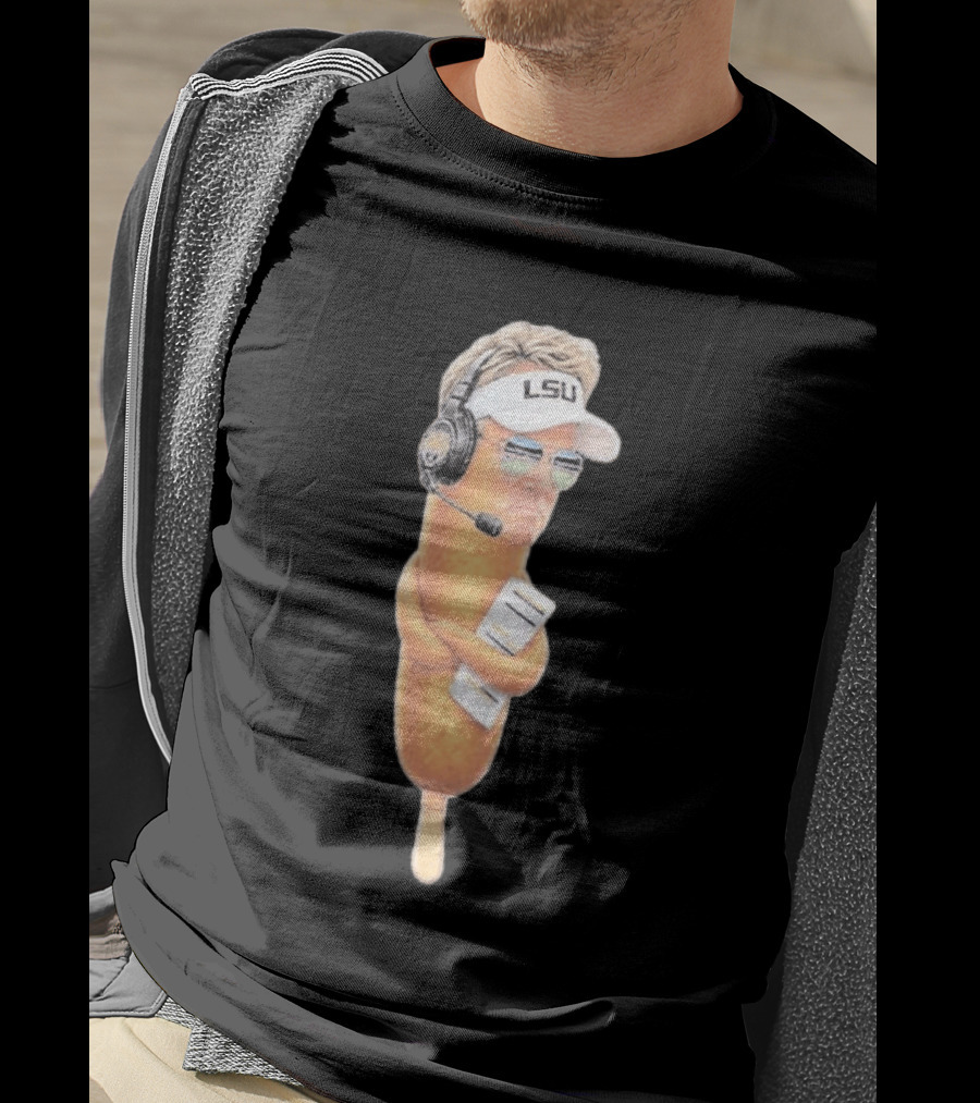 Lane Kiffin Ole Miss LSU Football Meme Corn Dog Headset T-Shirt