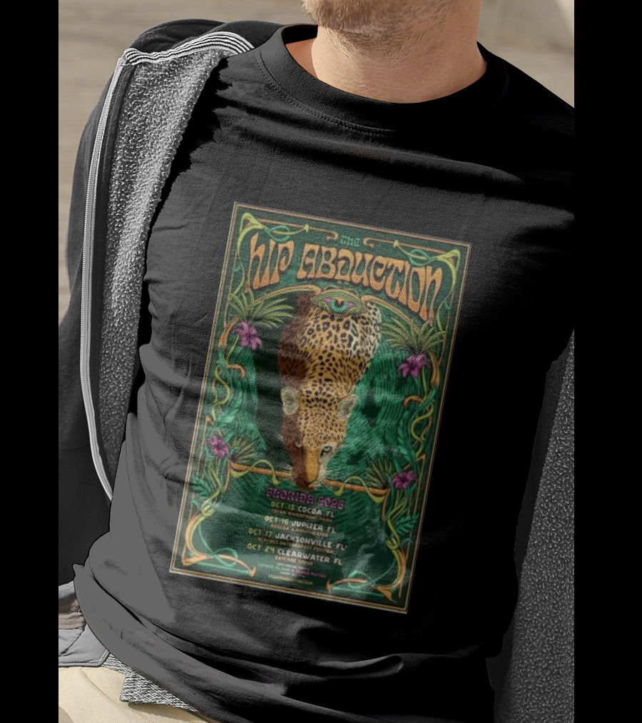 The Hip Abduction Tour Florida 2026 Abacoa Amphitheater Jupiter Oct 16 Leopard T-Shirt