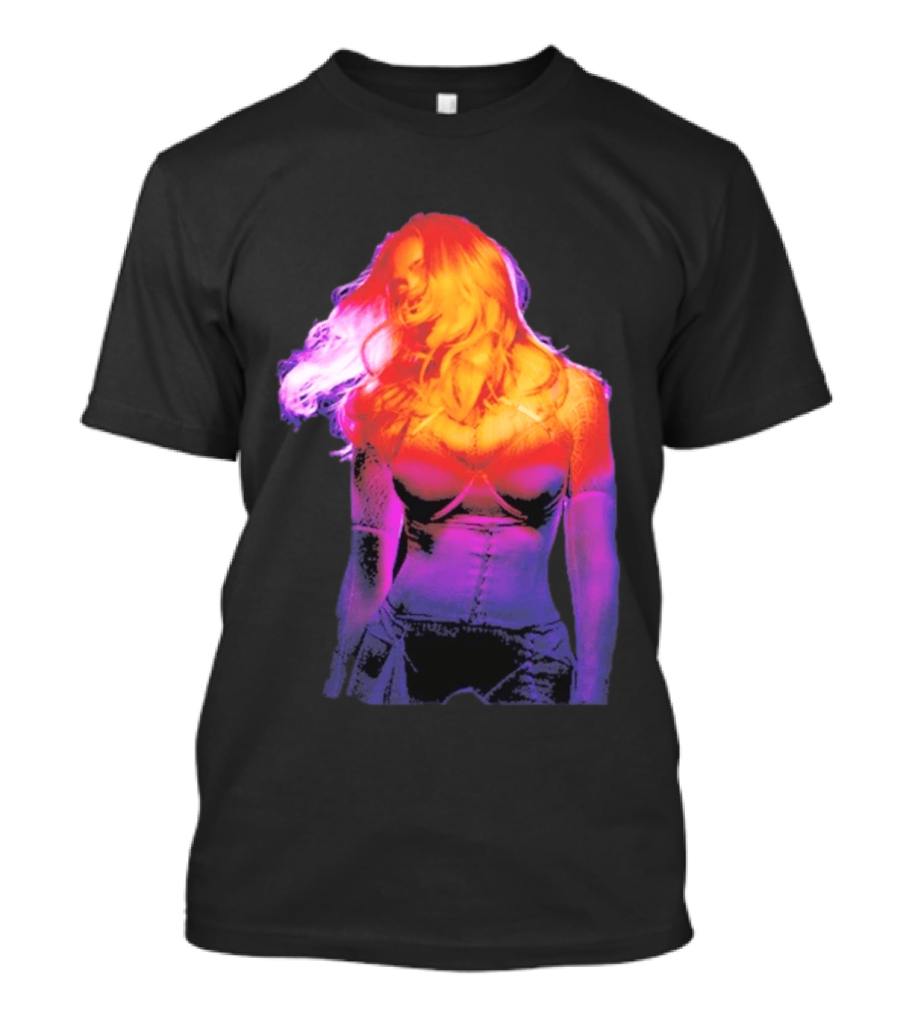 Madonna My Sins Are My Savior Neon Effect T-Shirt