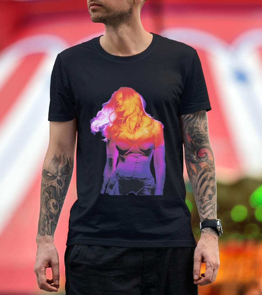 Madonna My Sins Are My Savior Neon Effect T-Shirt