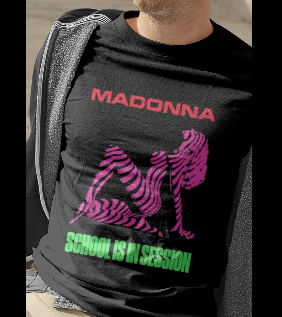 Madonna School Is In Session Pink T-Shirt