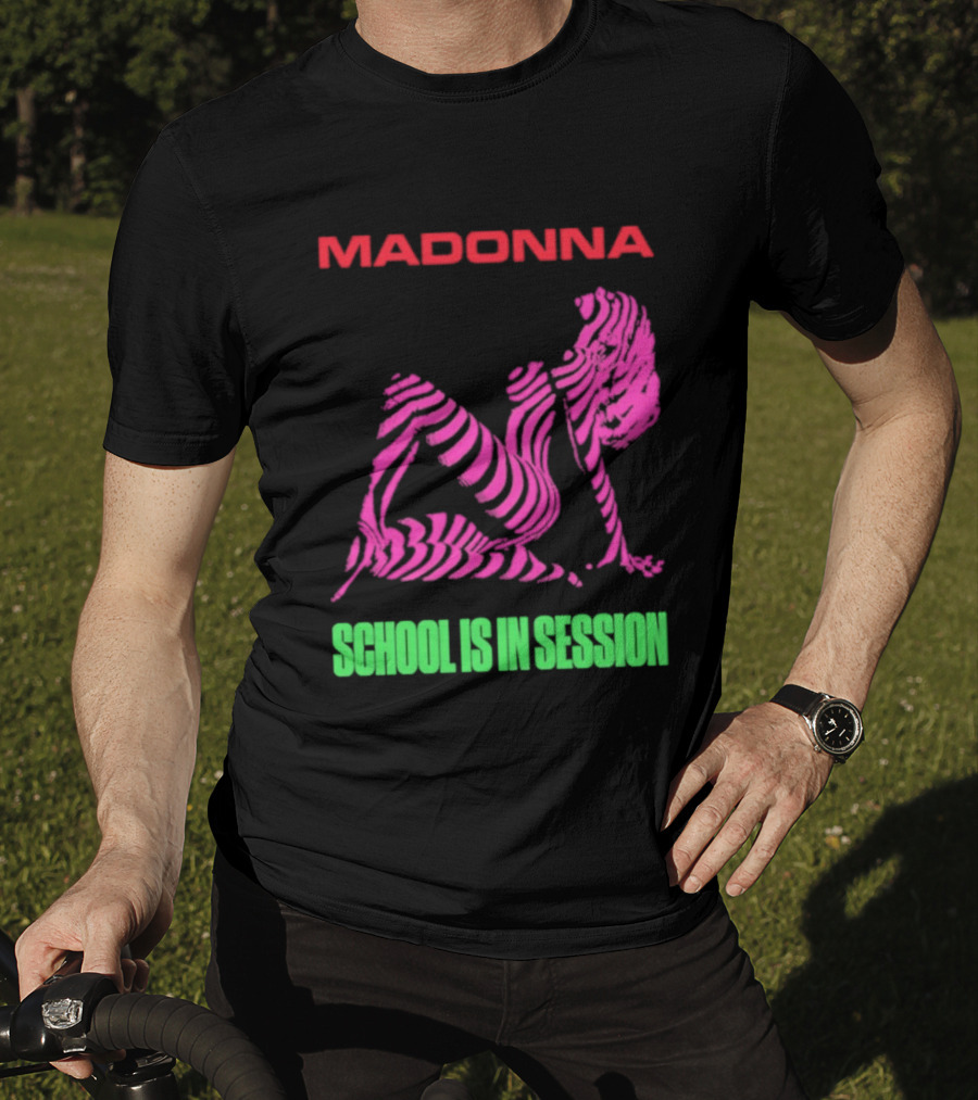 Madonna School Is In Session Pink T-Shirt