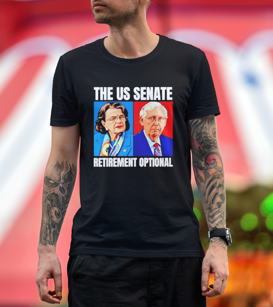 Dianne Feinstein Mitch McConnell The US Senate Retirement Optional T-Shirt
