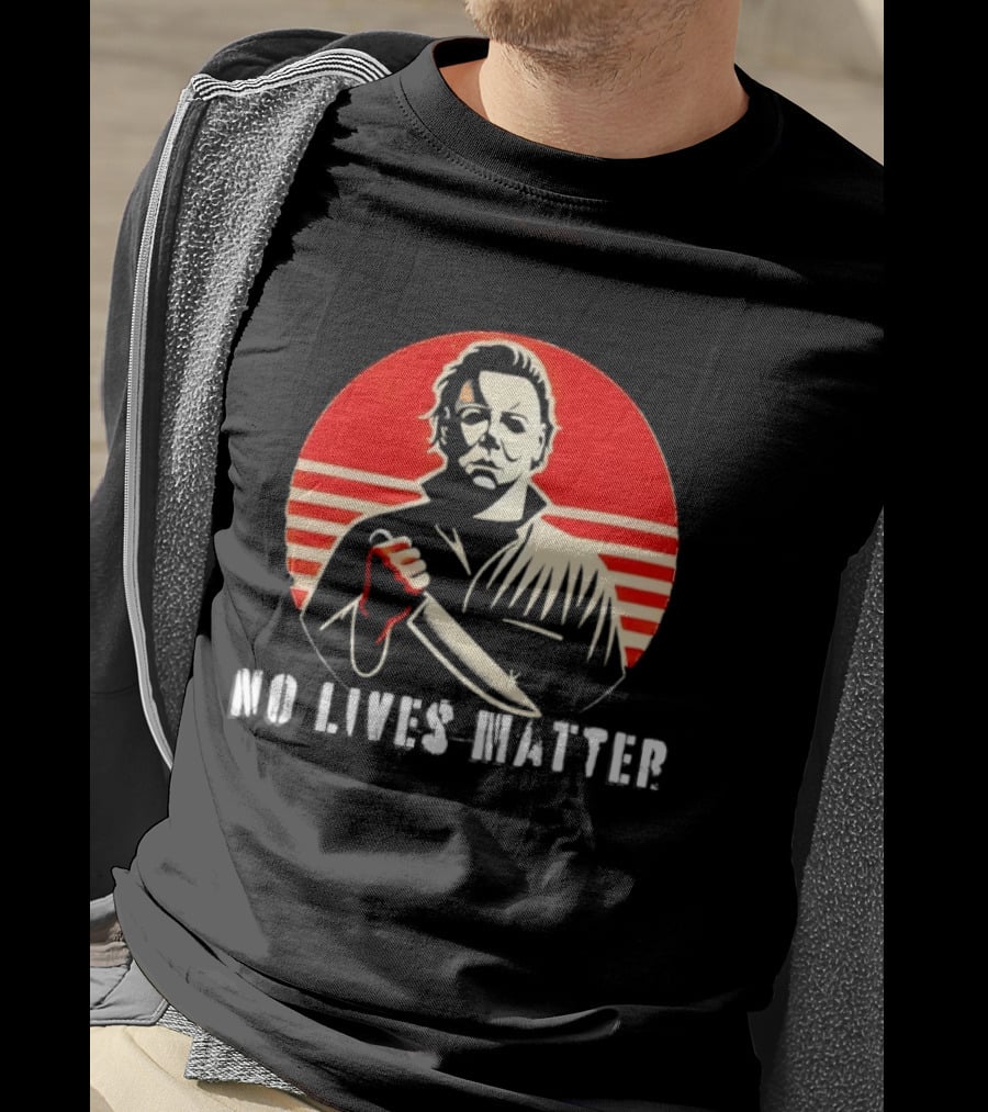 Michael Myers No Lives Matter Knife Icon Horror Movie T-Shirt