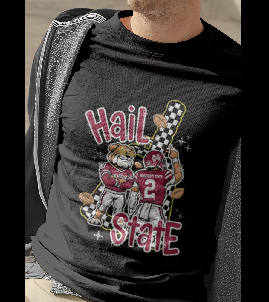 Mississippi State Hail Bulldogs Football Team Spirit T-Shirt