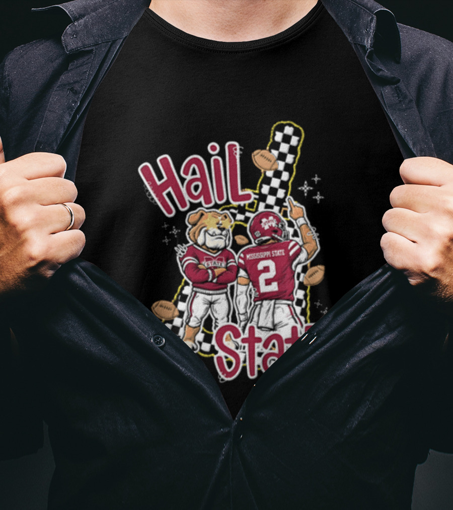 Mississippi State Hail Bulldogs Football Team Spirit T-Shirt