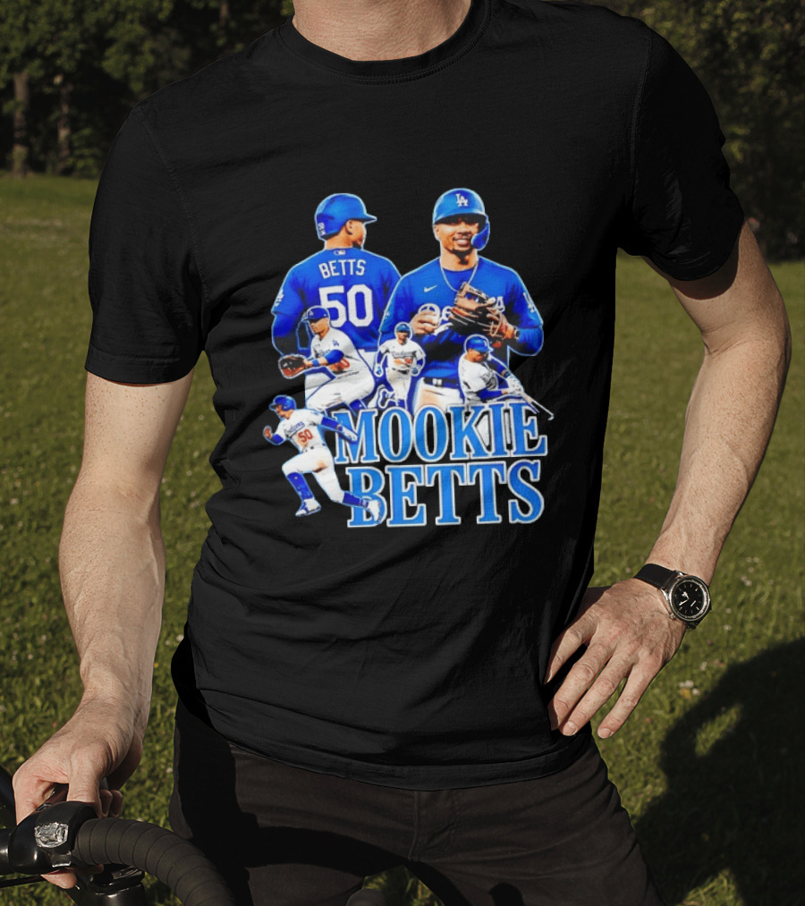 Mookie Betts 50 Los Angeles Dodgers MLB Players T-Shirt