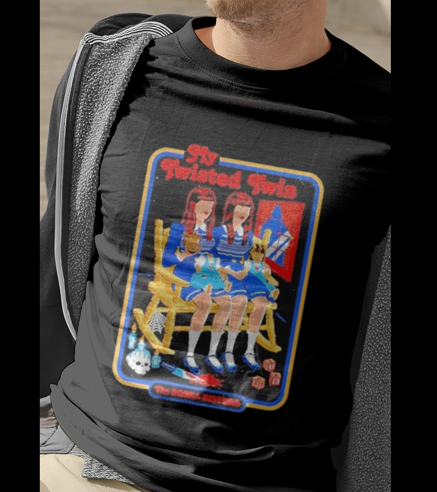 My Twisted Twin The Soska Sisters Horror Creepy Doll Rocking Chair T-Shirt