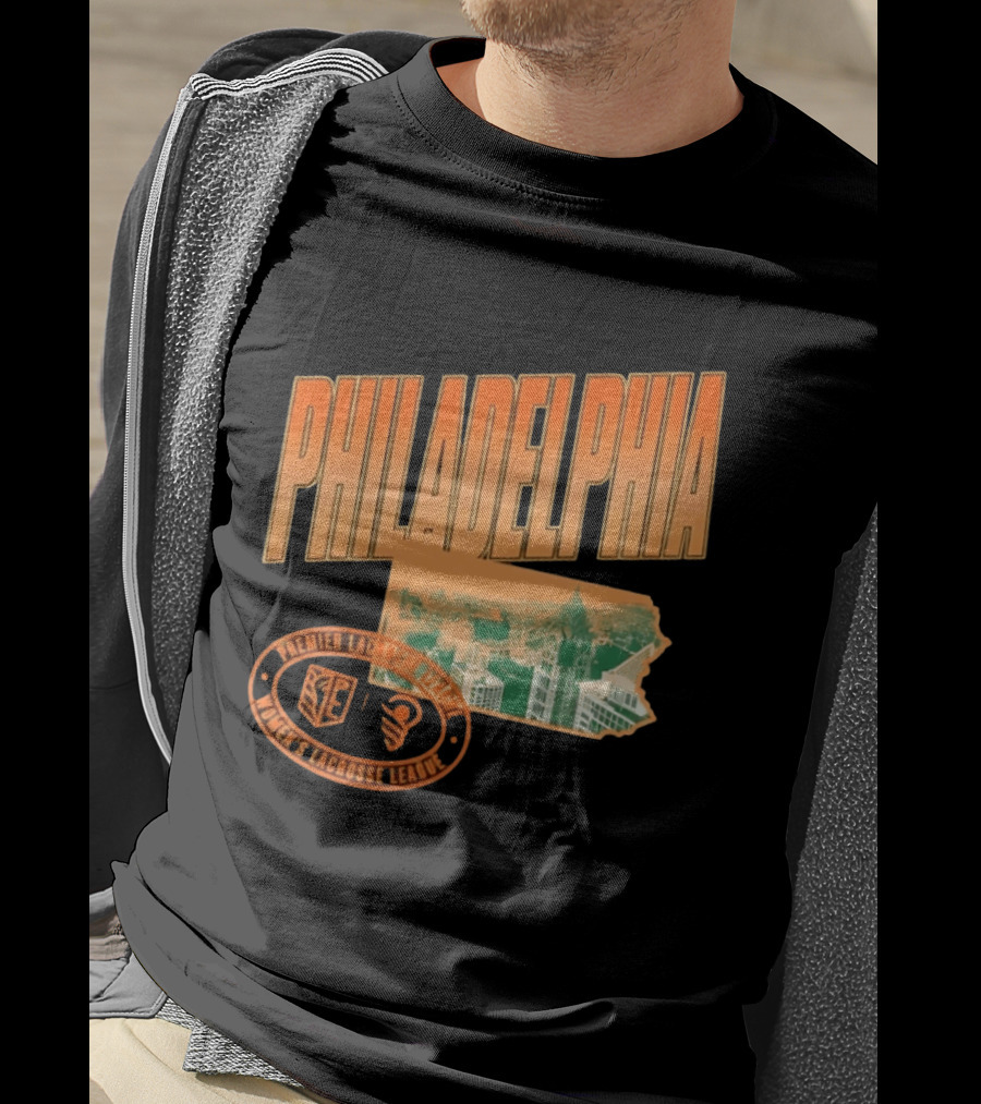 Philadelphia Premier Lacrosse League Women's Lacrosse Skyline T-Shirt