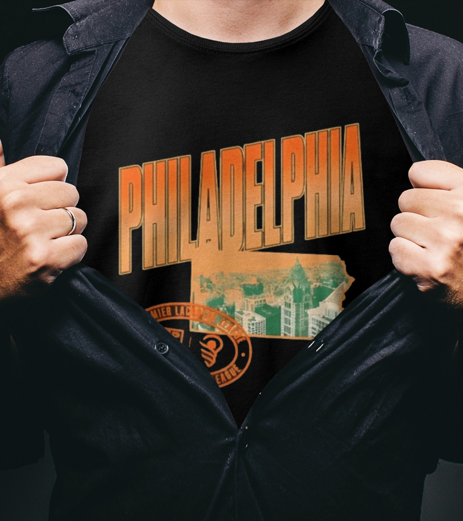 Philadelphia Premier Lacrosse League Women's Lacrosse Skyline T-Shirt