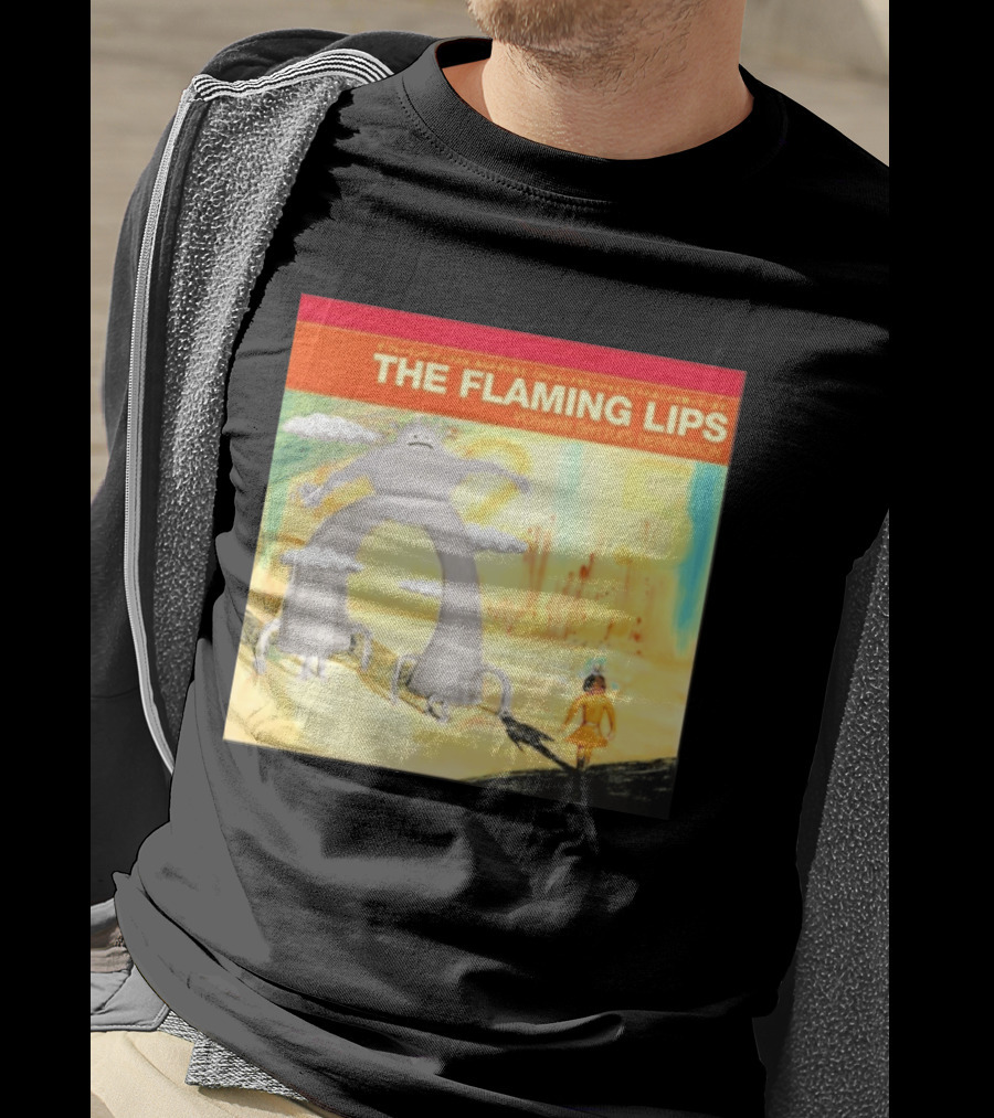 The Flaming Lips Yoshimi Battles Depression Mystery Creature And Girl In Fantasy World T-Shirt
