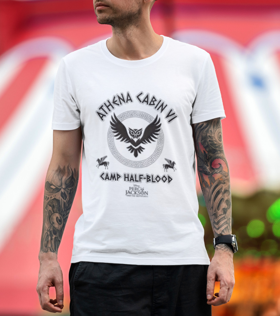 Athena Cabin VI Camp Half Blood Owl Percy Jackson And The Olympians T-Shirt