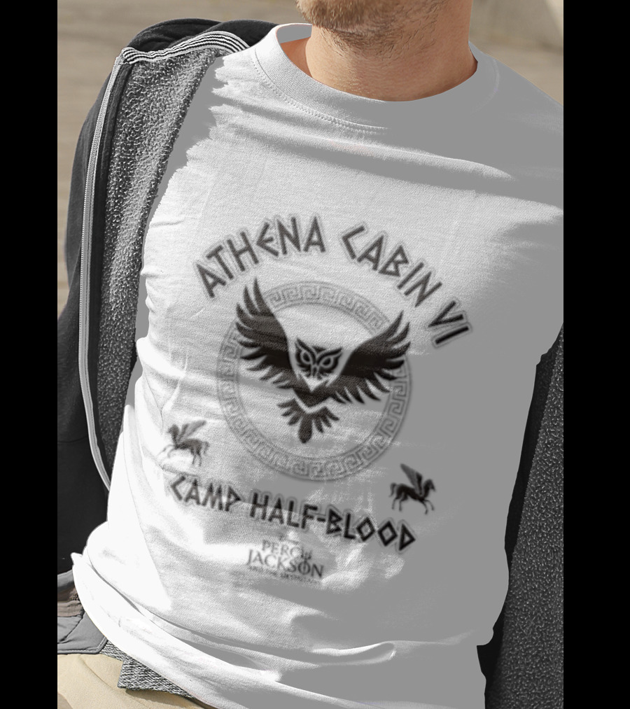 Athena Cabin VI Camp Half Blood Owl Percy Jackson And The Olympians T-Shirt