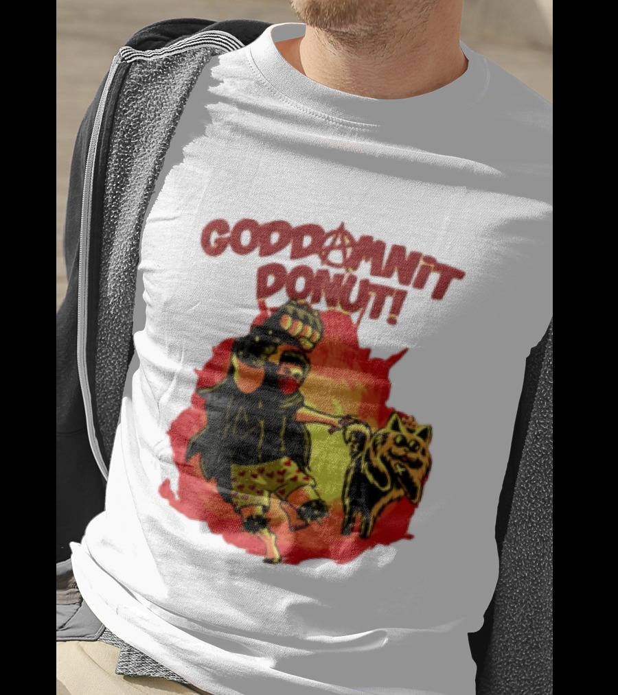 Goddamnit Donut Dungeon Crawler Carl With Mask And Cat T-Shirt
