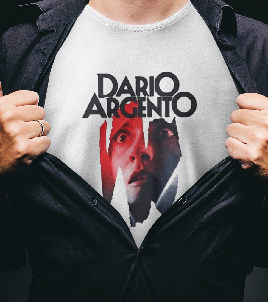 Dario Argento Horror Film Director Giallo Thriller Iconic Face T-Shirt