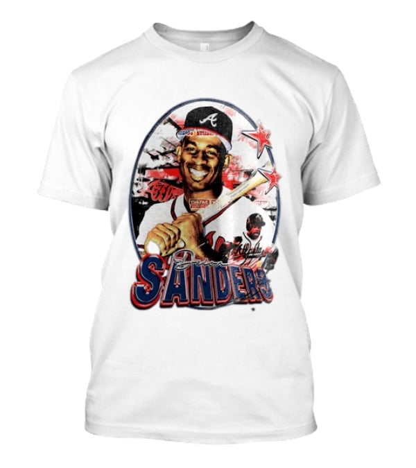 Deion Sanders Atlanta Braves MLB Stars Baseball Sports Memorabilia T-Shirt