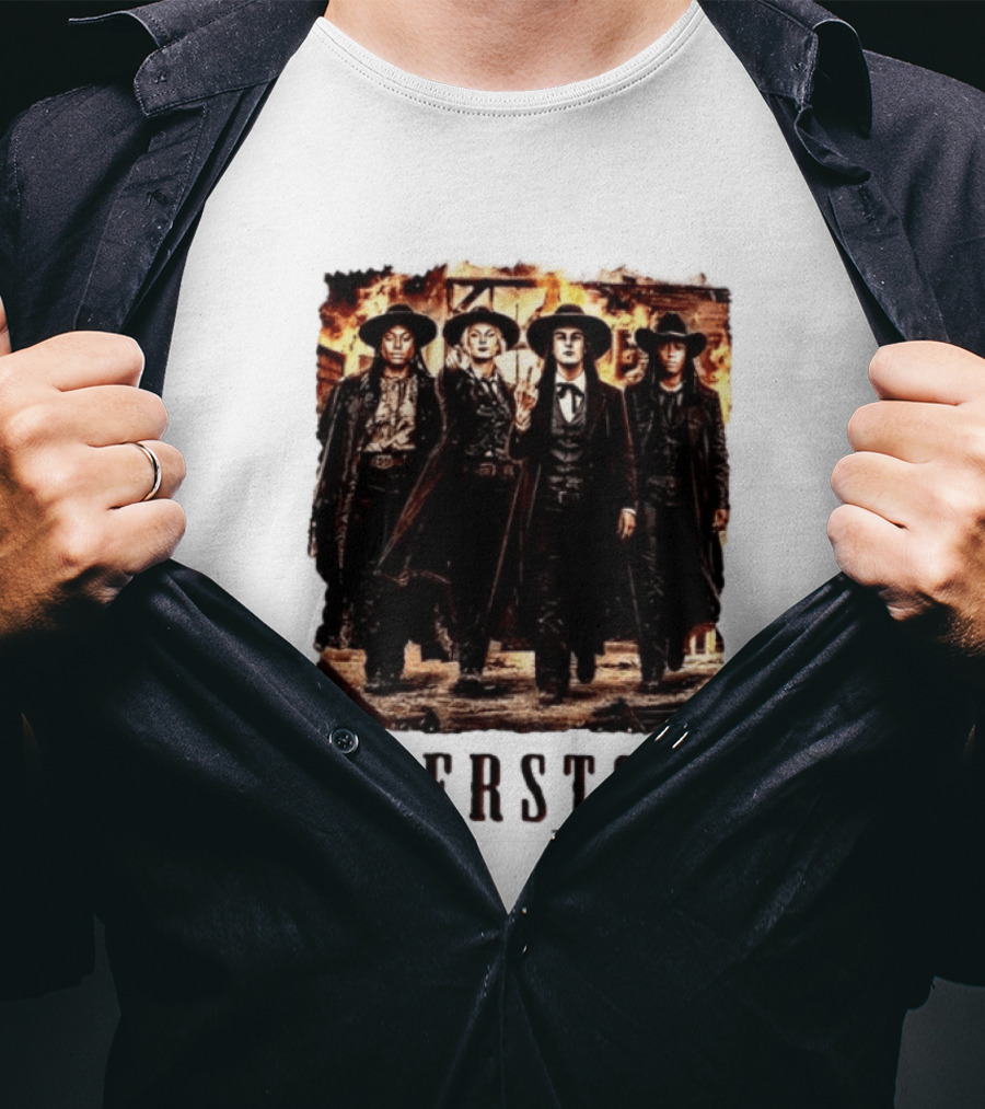 Feverstone Western Outlaw Group Cowboy Gunslinger T-Shirt