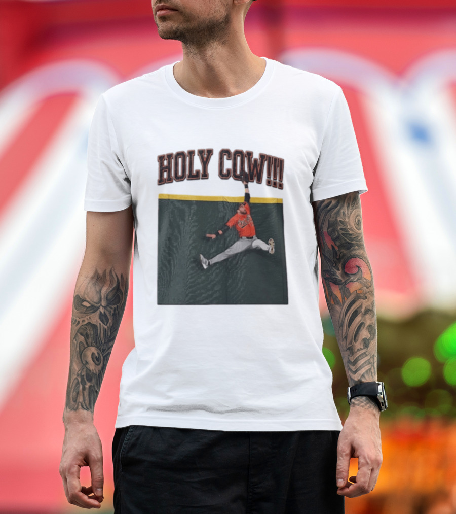 Holy Cow Colton Cowser Baltimore Orioles Catch 2026 T-Shirt