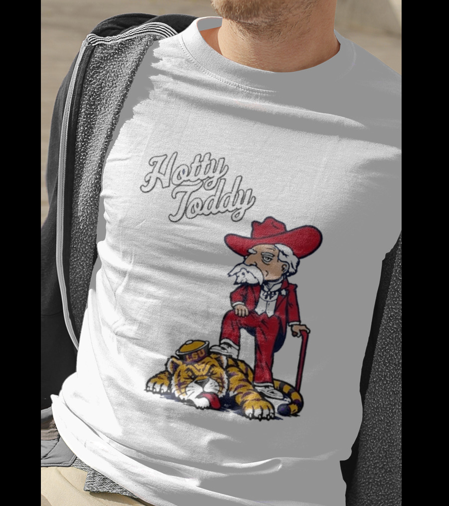Hotty Toddy Ole Miss Mascot Triumph Over LSU Tiger 2026 T-Shirt