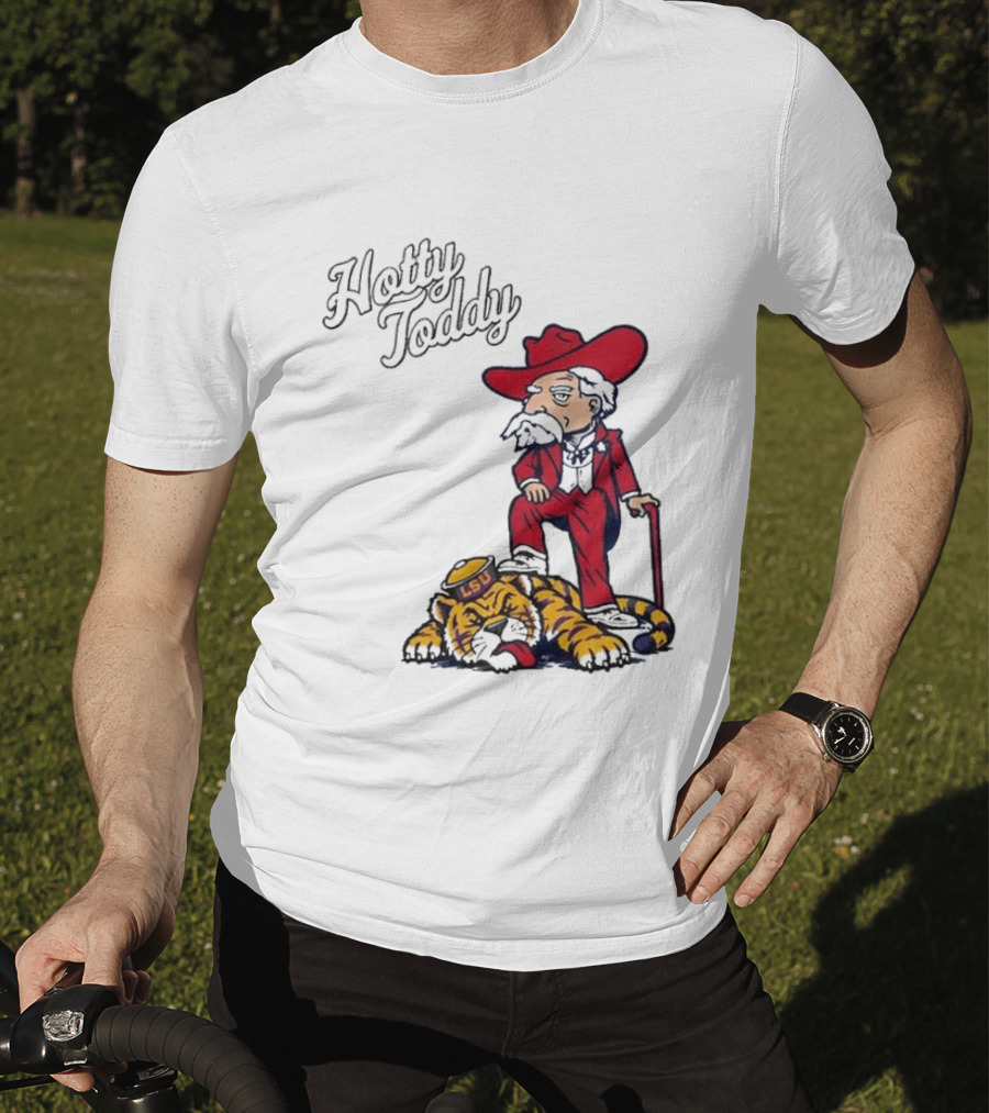 Hotty Toddy Ole Miss Mascot Triumph Over LSU Tiger 2026 T-Shirt