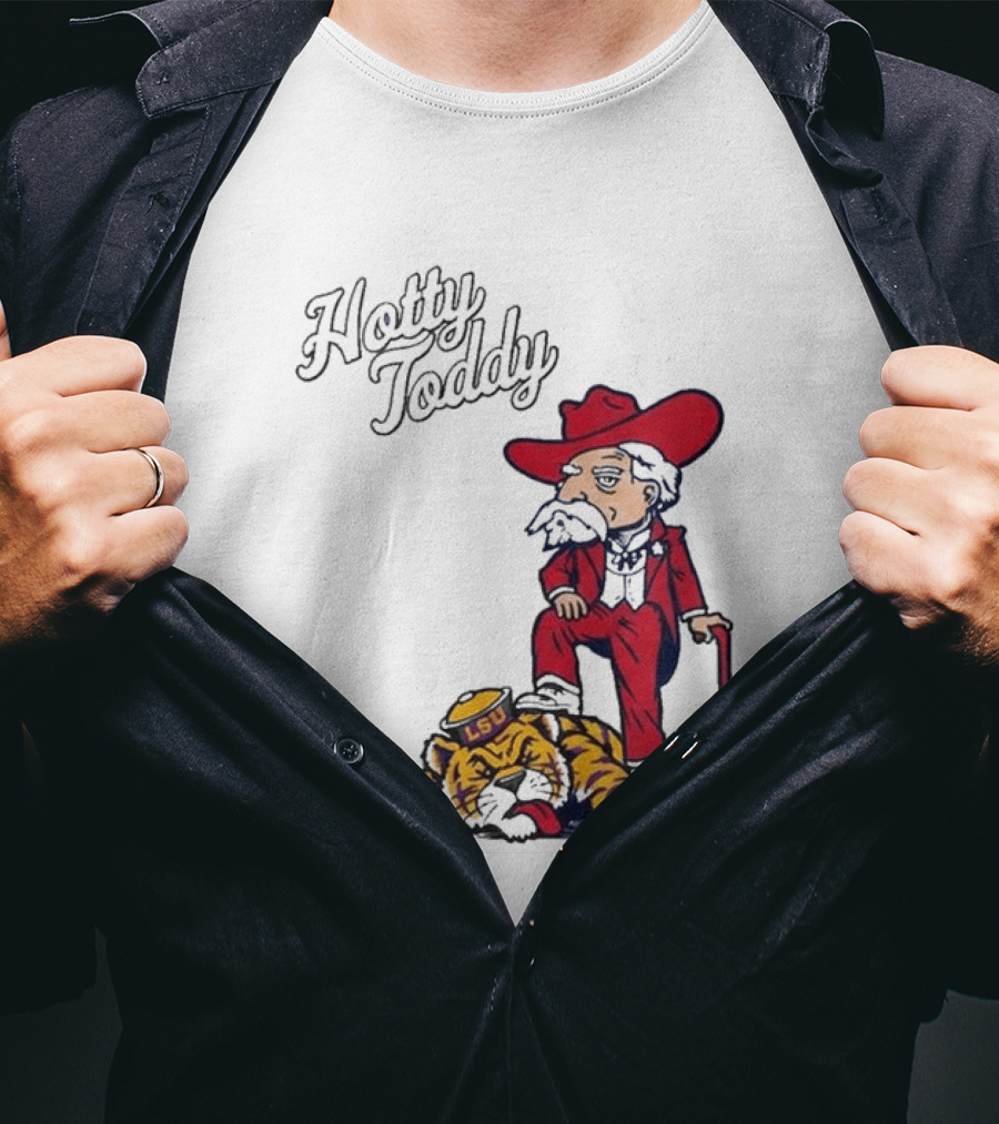 Hotty Toddy Ole Miss Mascot Triumph Over LSU Tiger 2026 T-Shirt