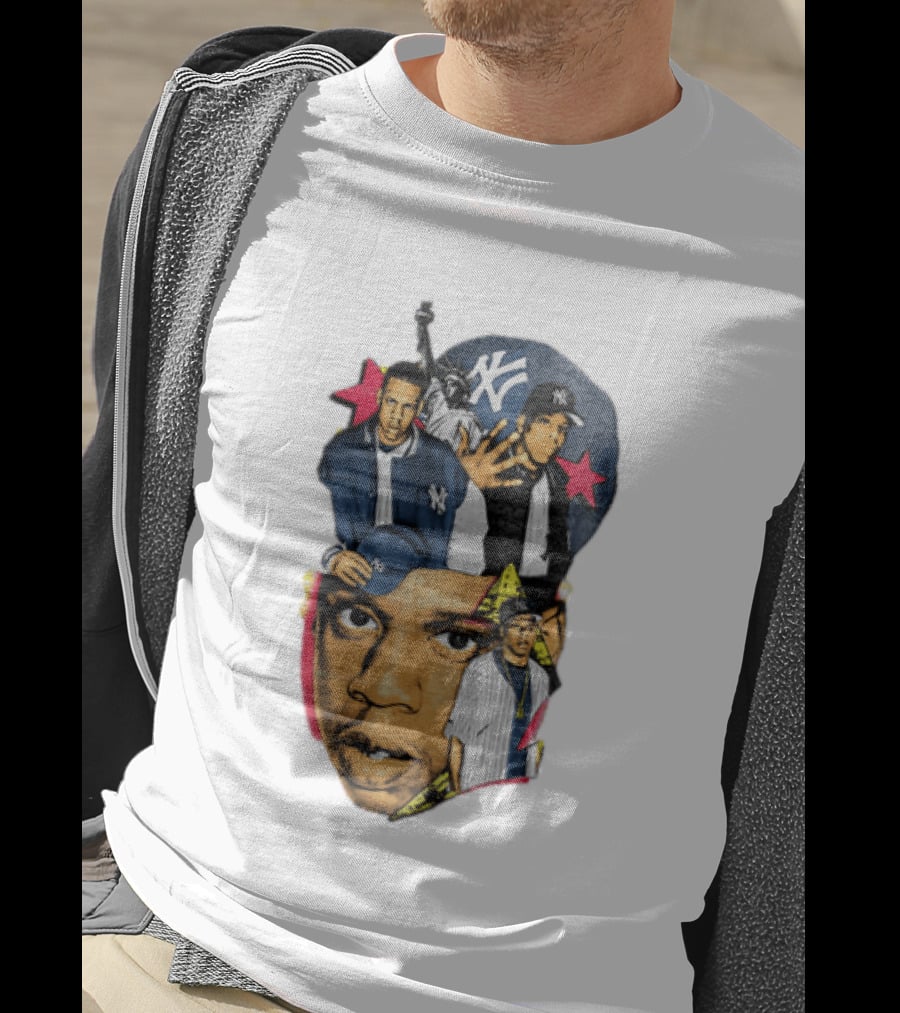 Jay Z New York Yankees Statue Of Liberty Stars T-Shirt