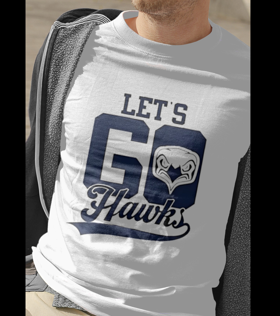 Let's Go Hawks Sports Team Cheer Owl T-Shirt