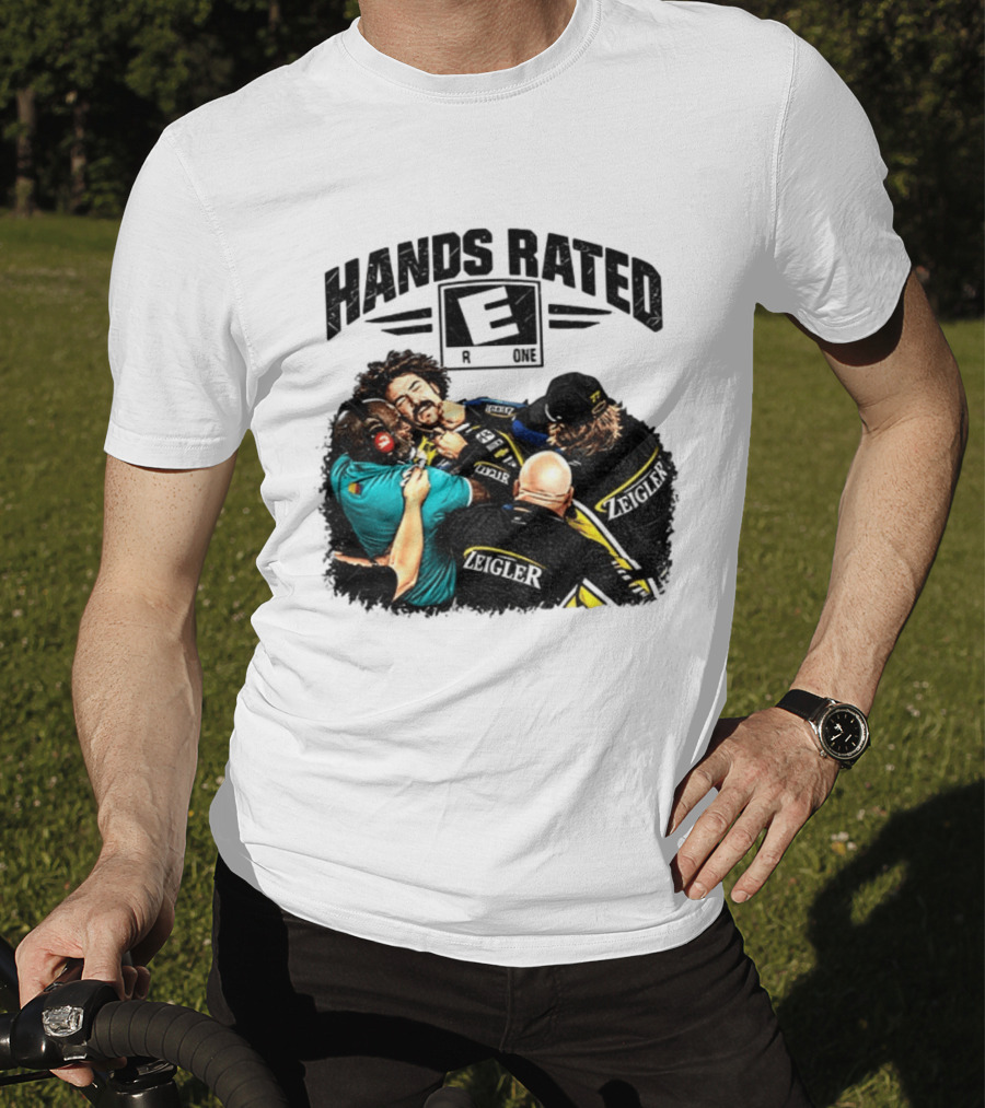 Ryan Blaney Vs Carson Hocevar Hands Rated E Zeigler Racing For Everyone T-Shirt