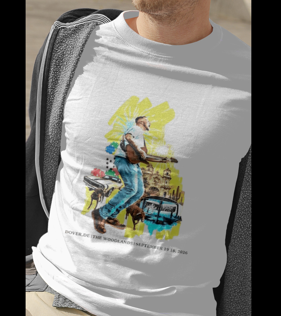The Woodlands Concert Dover DE September 2026 Vintage Car Fireworks Artistry T-Shirt