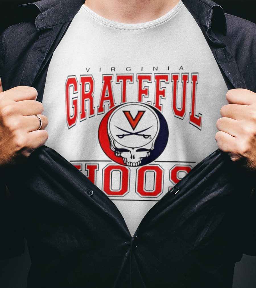 Virginia Grateful Hoos Logo UVA College Sports T-Shirt