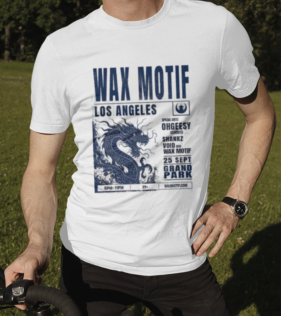Wax Motif Los Angeles Grand Park Event With Ohgeesy September 25 2026 Dragon T-Shirt