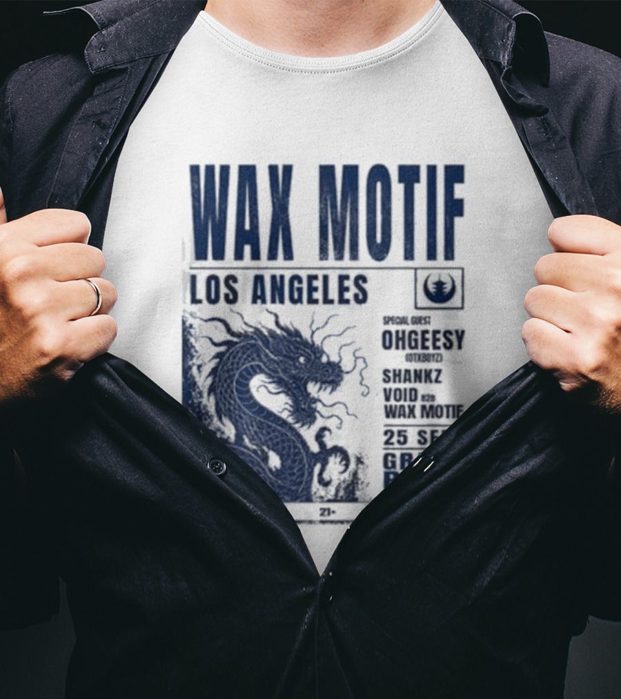 Wax Motif Los Angeles Grand Park Event With Ohgeesy September 25 2026 Dragon T-Shirt