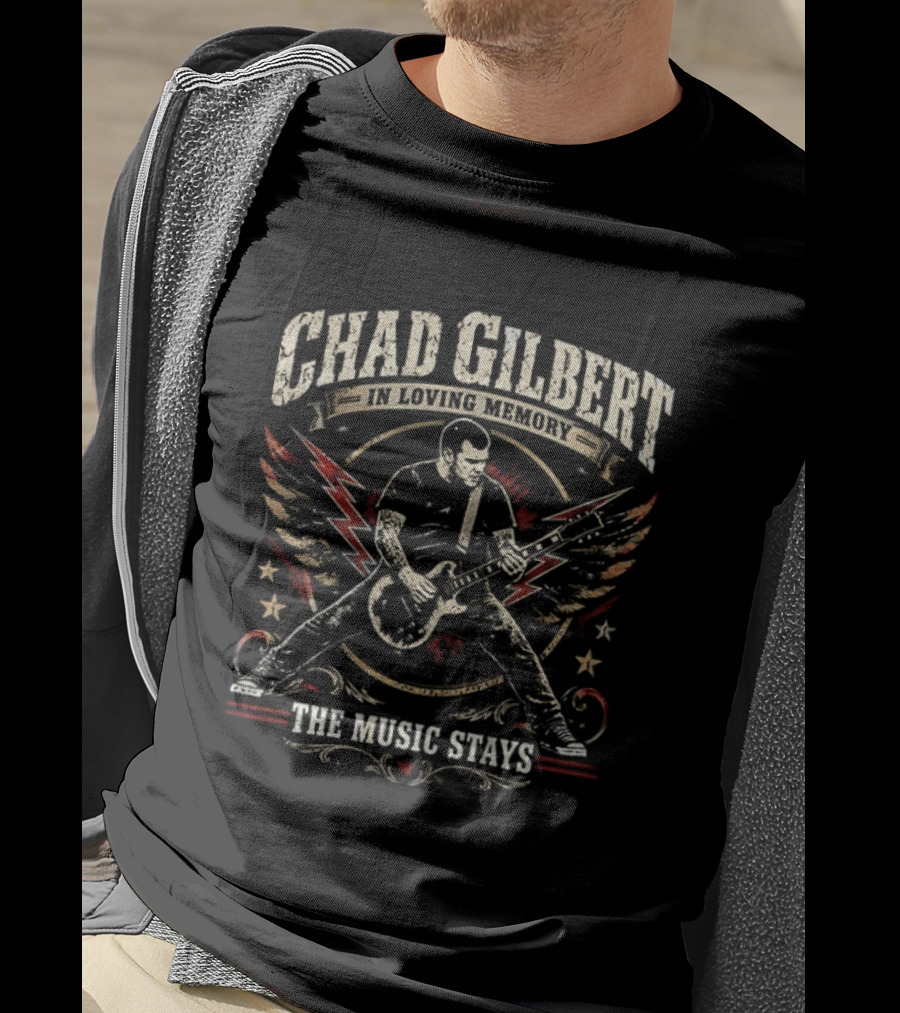 Chad Gilbert In Loving Memory New Found Glory The Music Stays T-Shirt
