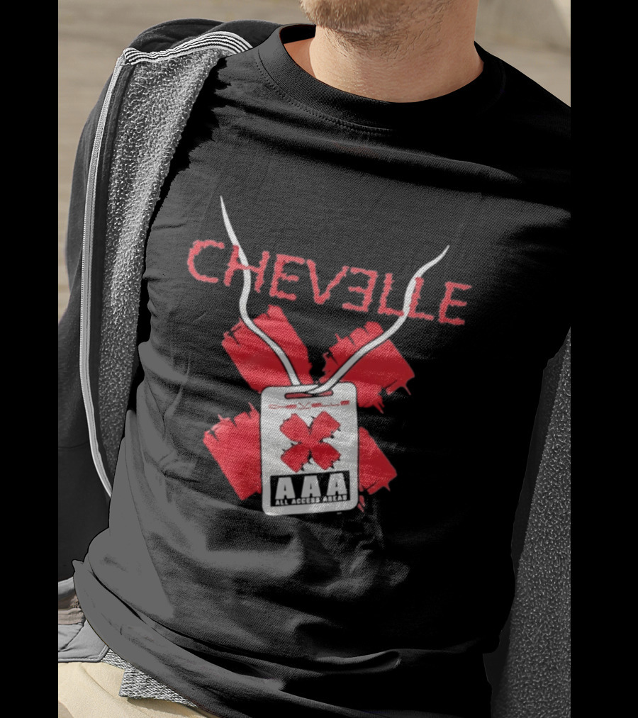 Chevelle AAA All Access Pass Red X Band Tour T-Shirt