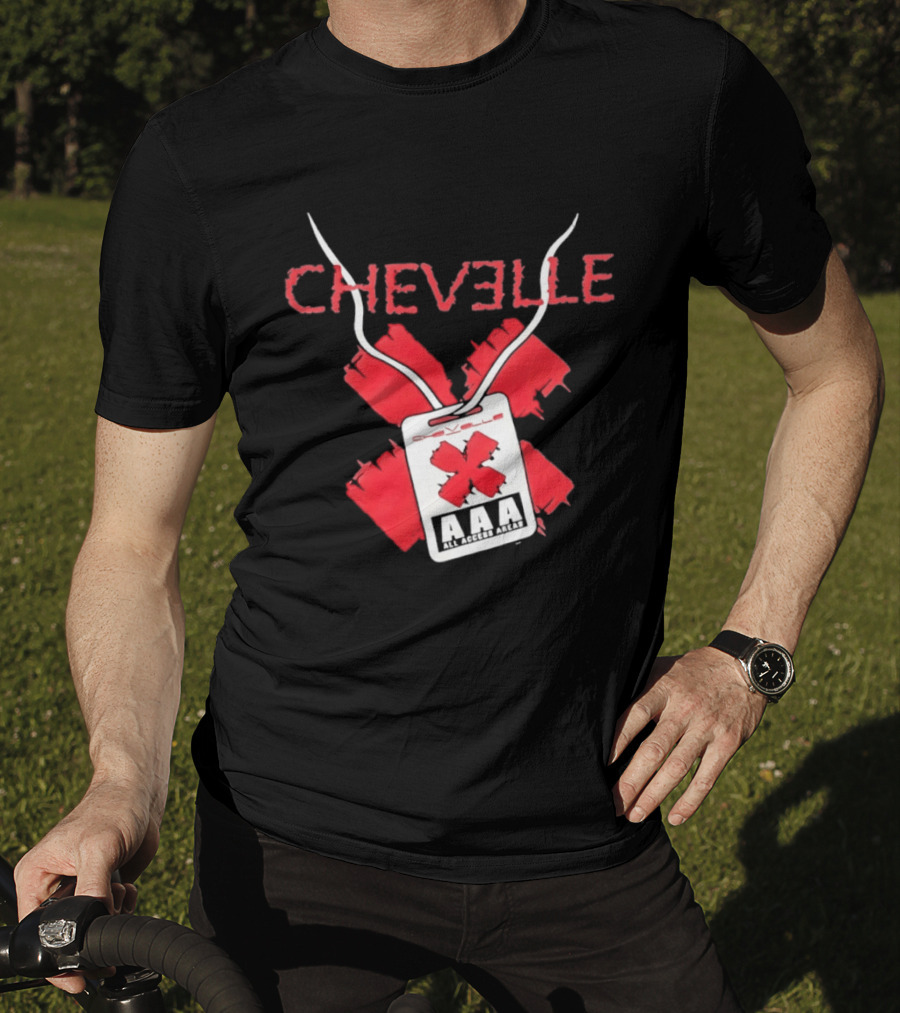 Chevelle AAA All Access Pass Red X Band Tour T-Shirt