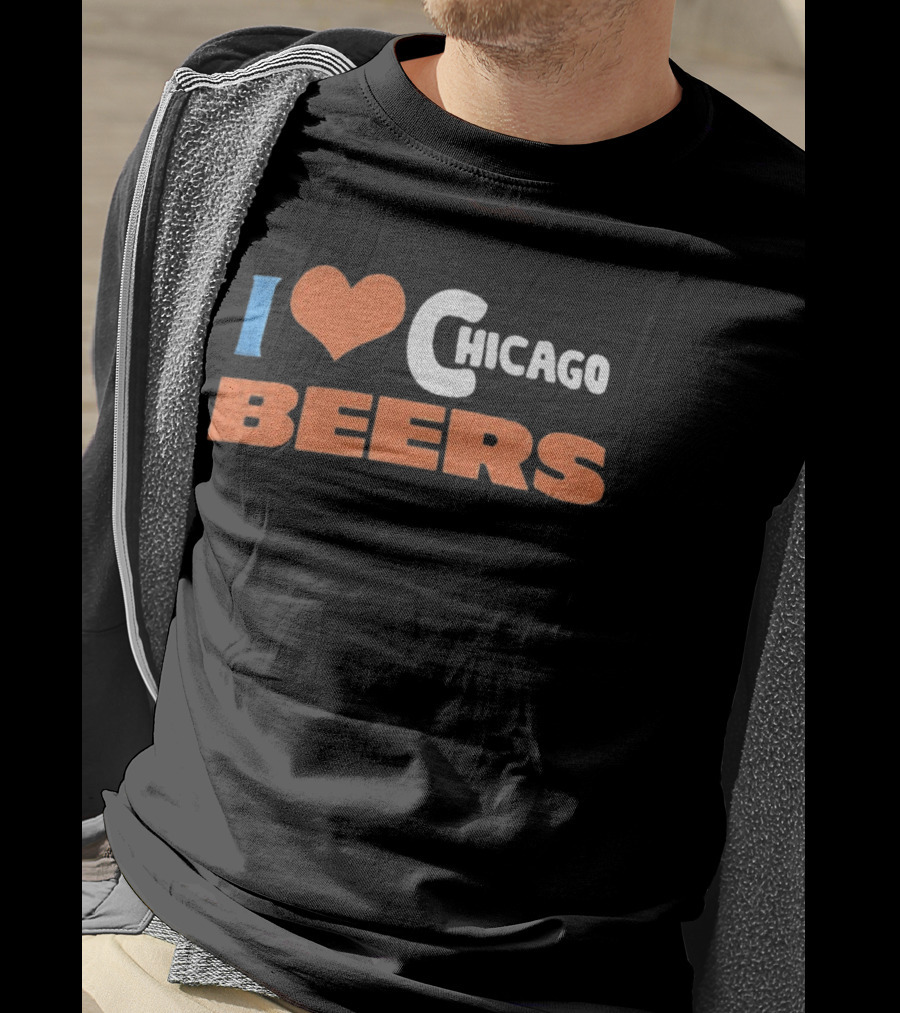 I Love Chicago Beers Dad T-Shirt