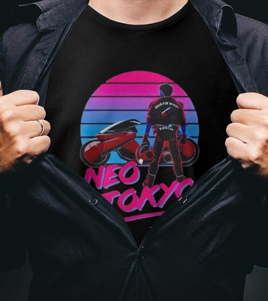 Kaneda Neo Tokyo Good For Health Bad For Education T-Shirt