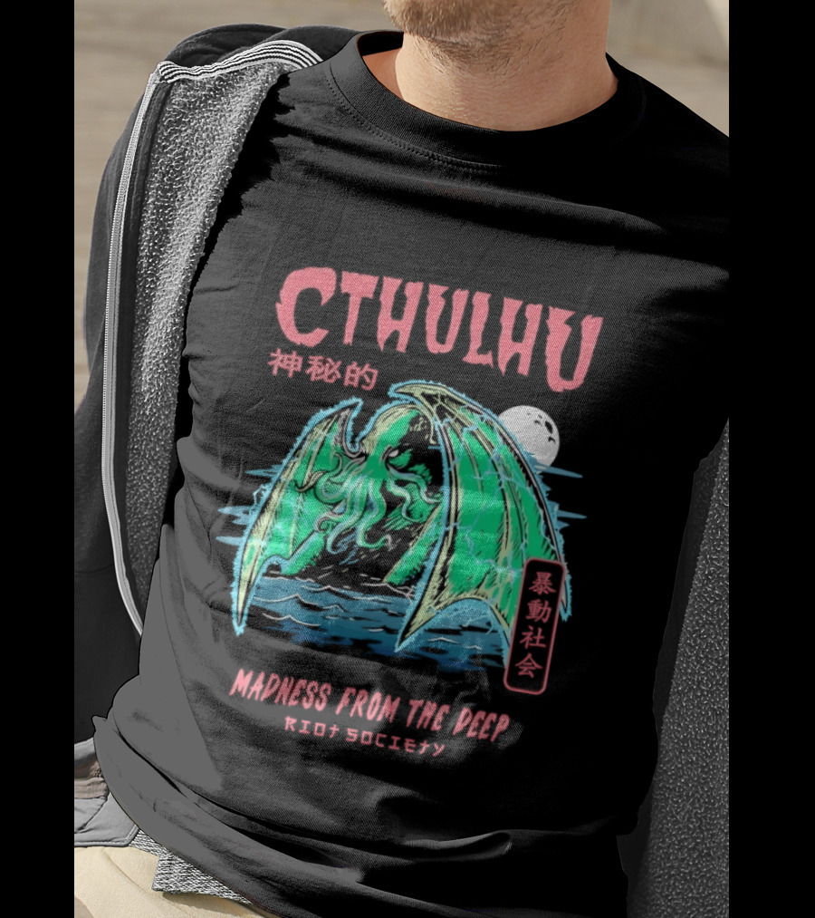 Cthulhu Madness From The Deep Riot Society T-Shirt