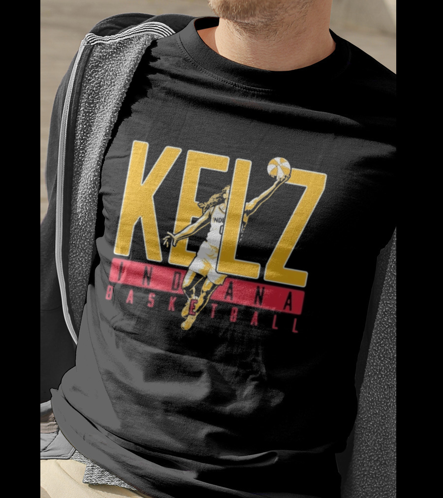Kelz Indiana Basketball WNBA Player Dunking T-Shirt