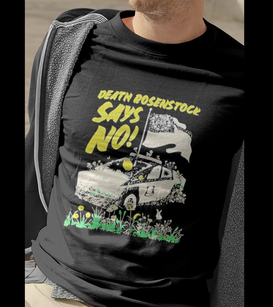 Death Rosenstock Says No Car Flowers Indie Rock Alternative Music T-Shirt