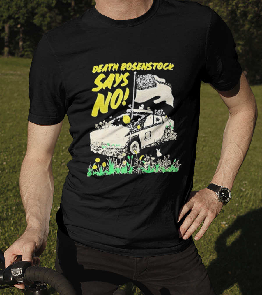 Death Rosenstock Says No Car Flowers Indie Rock Alternative Music T-Shirt